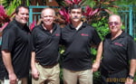 L-R: George Bresnock, Joe Humlick (Pompano Beach Franchisee), Ed Zombek, Regional Owner Dave Moore
